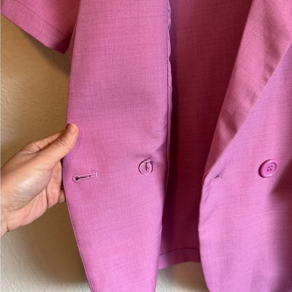 Pomelo brand Women's Pink Short Sleeve Blazer ( size S ) - Picture 6 of 15